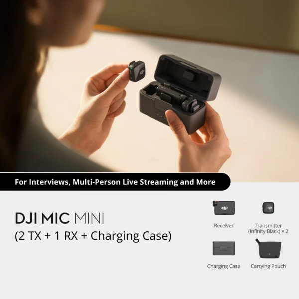 DJI Mic Mini 2(2TX+1RX+Charging Case)