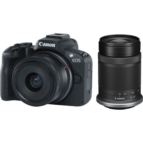 Canon EOS R50 RF-S 18-45mm + RF-S 55-210mm silver
